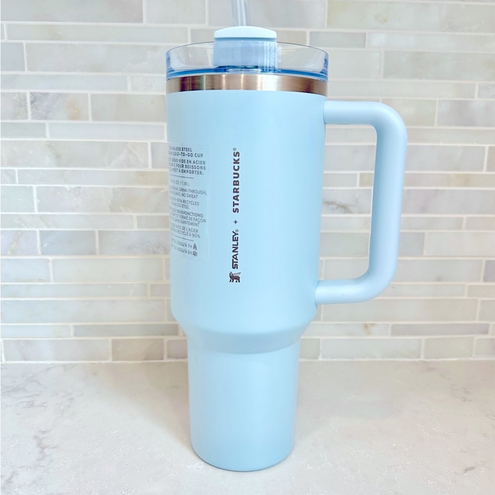 NWT Stanley x Starbucks Spring Blue 2024 Tumbler 40oz Quencher Limited